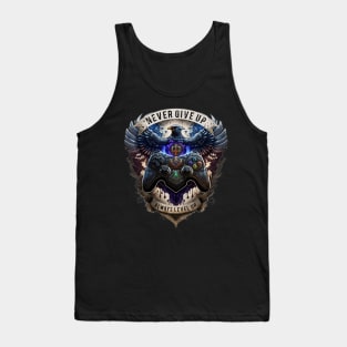 Never give up, always level up! Tank Top